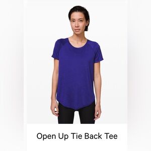 Lululemon dry fit tshirt in dark blue